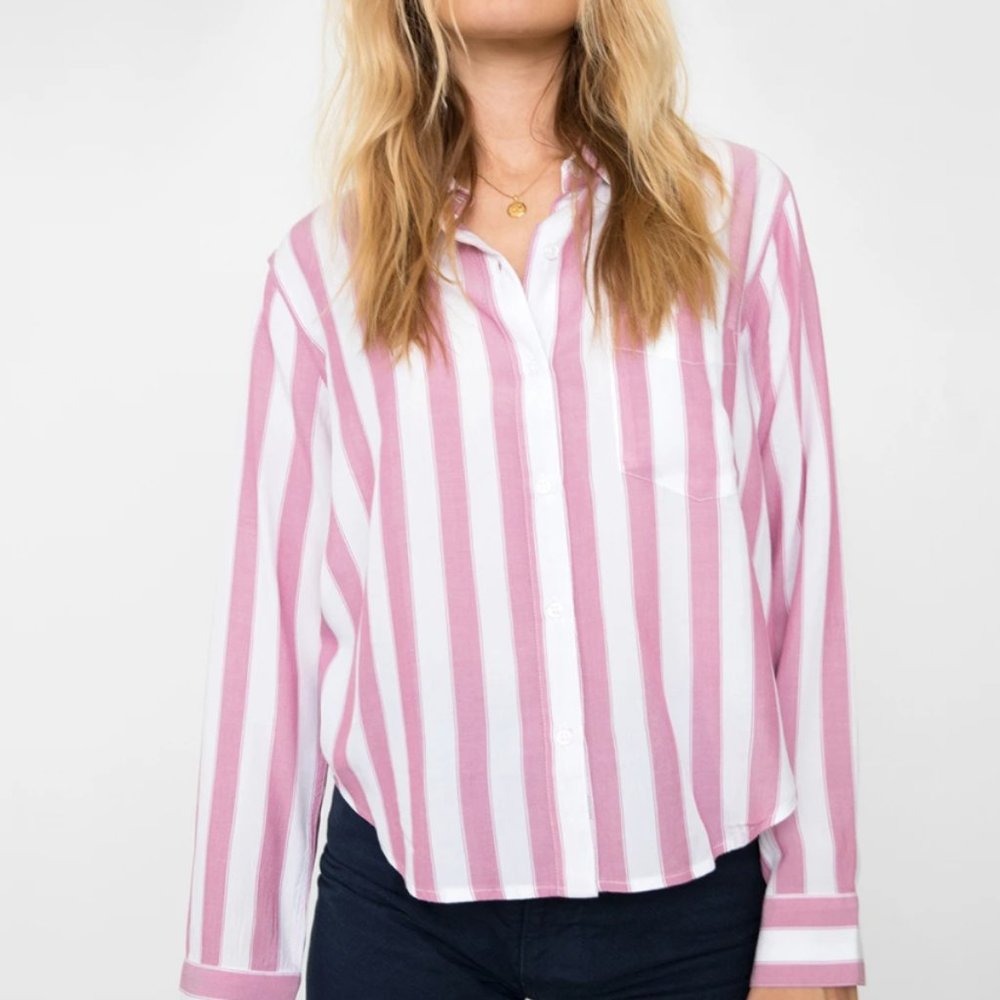 RAILS - Dana Bali Stripe Button Down Shirt Size S